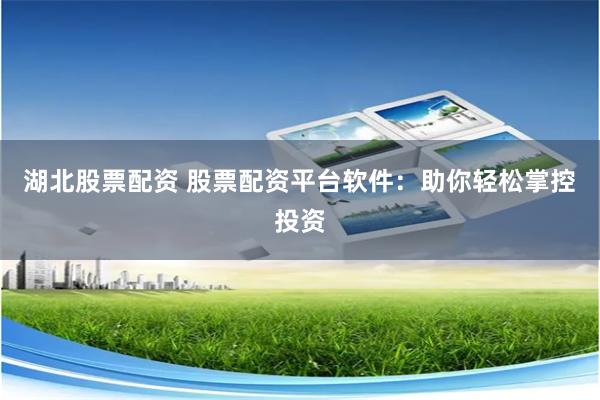 湖北股票配资 股票配资平台软件：助你轻松掌控投资